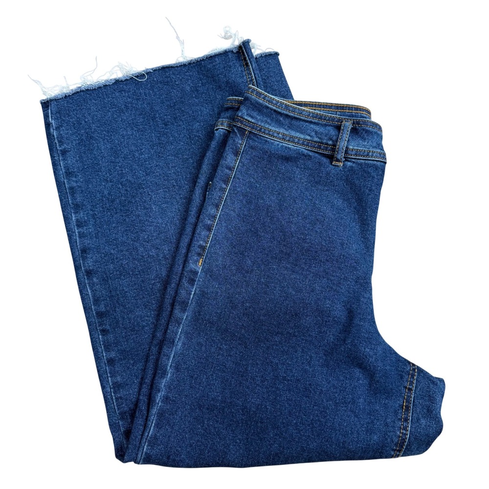 Vanilla Star Wide Leg Jeans Women Size 10 Dark Wash High‎ Waist